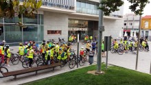 Decenas de estudiantes de San Vicente pedalean en la ‘Bicicletada escolar 2018’