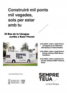 El “Bus de la Llengua” recala en San Vicente