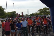 Más de 600 personas participan en el ‘Día de la bici’