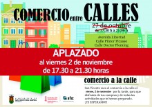 Comercio entre calles, el viernes, 2 de noviembre