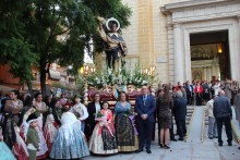 Procesión extraordinaria con motivo de la visita de la patrona de Valencia en conmemoración al Año Jubilar Vicentino