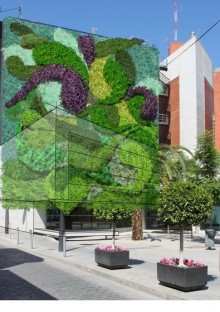 Nuevo jardín vertical: coste cero para el Ayuntamiento, ahorra agua, más barato de mantener e incorpora plantas aclimatadas a la zona