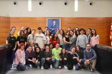 Un grupo de estudiantes italianos de Eramus visitan el Ayuntamiento