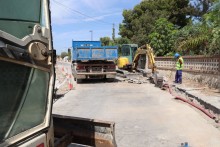 El Ayuntamiento acomete las obras de  reurbanización del paseo de los Olivos