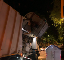 Una noche con el camión de la basura