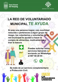 La red de voluntariado municipal te ayuda