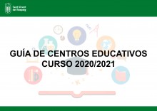 Educación edita una guía con toda la información sobre los centros educativos de San Vicente