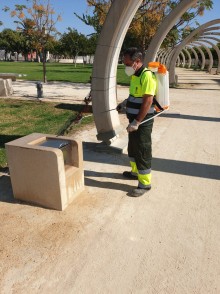 Comienza el refuerzo de desinfecciones en San Vicente tras la declaración del nuevo Estado de Alarma