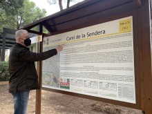 Medio Ambiente renueva la señalización y reacondiciona parte  del Camí de la Sendera, homologado por la Federación de Montaña