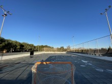 El Ayuntamiento instala tableros anti vandálicos en la pista de la Yesera y focos de luz LED en la pista de la Huerta