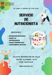 El Ayuntamiento de San Vicente del Raspeig pone en marcha un servicio nutricional enfocado a las personas mayores