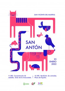 San Vicente celebrará San Antón, patrón de los animales, el próximo domingo 23 de enero