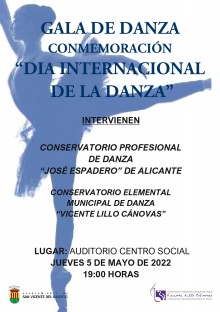 San Vicente del Raspeig celebrará el Día Internacional de la Danza