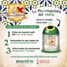 El Ayuntamiento junto con Ecovidrio fomentan la concienciación en materia de reciclaje a través de la iniciativa “La Reconquista del Vidrio”