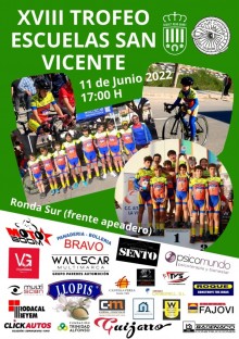 El “XVIII Trofeo Escuelas de San Vicente del Raspeig” se disputará este sábado 11 de junio