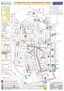 Restricciones al tráfico y calles cortadas durante las fiestas de Hogueras y Barracas 2022 en San Vicente del Raspeig