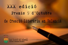 Cultura convoca la XXX edición de los ‘Premis 9 d’Octubre de Creació Literària en Valencià’