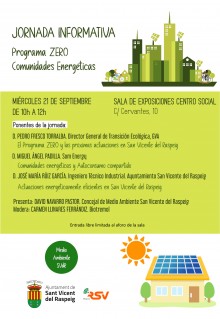 San Vicente del Raspeig celebra una Jornada Informativa del Programa ‘Zero Comunidades energéticas’