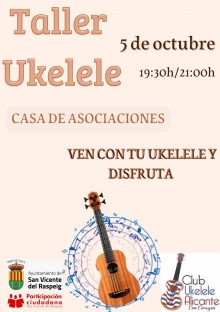 San Vicente del Raspeig acoge un taller de ukelele para principiantes