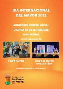 San Vicente del Raspeig conmemora el Día Internacional del Mayor con dos actuaciones culturales